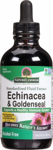 Nature's Answer Echinacea Goldenseal Herbal Supplement Perspective: front
