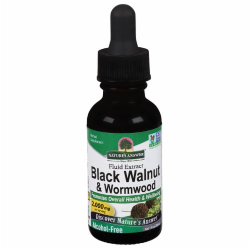 Nature's Answer Black Walnut & Wormwood Perspective: front