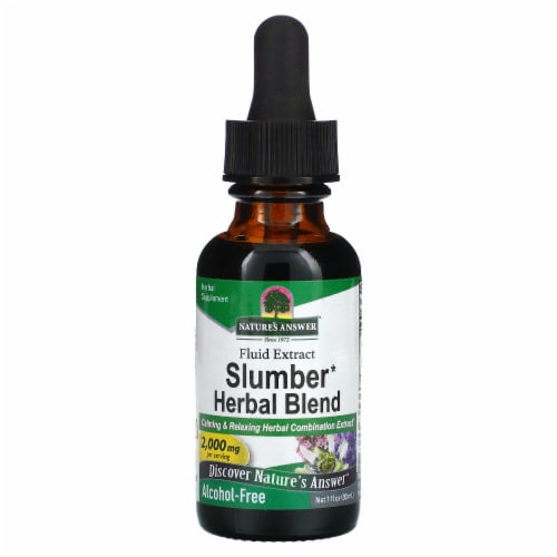 Nature's Answer Slumber Herbal Blend Alcohol-Free 2 000 mg - 1 fl oz (30 ml) Perspective: front