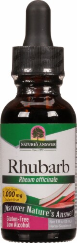 Nature's Answer® Rhubarb Root Extract 1000mg Perspective: front