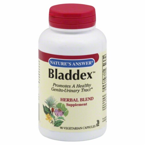 Nature's Answer Bladdex Herbal Supplement Vegetarian Capsules Perspective: front