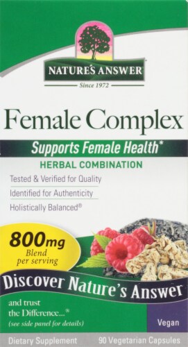 Nature's Answer Female Complex Vegetarian Caps Perspective: front