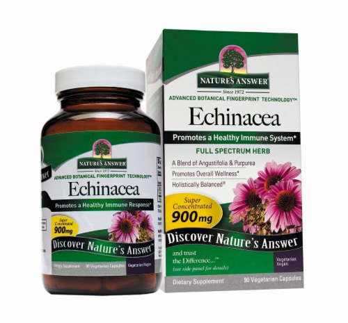 Nature's Answer Echinacea Vegetarian Capsules 900mg Perspective: front