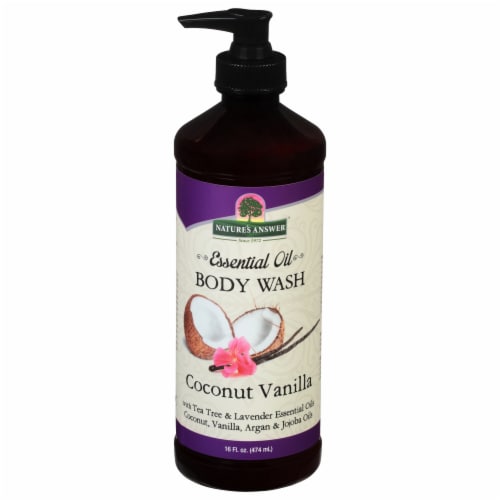 Nature's Answer Essential Oil Coconut Vanilla Body Wash Perspective: front