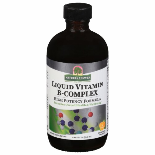 Nature's Answer B Complex Liquid Vitamin Perspective: front