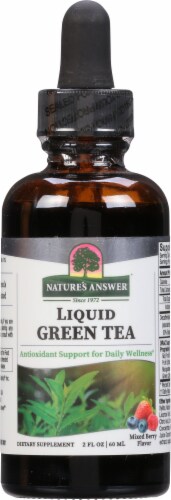 Nature's Answer Platinum Green Tea Liquid Dietary Supplement Perspective: front