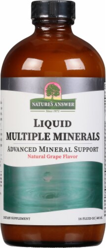 Nature's Answer Liquid Multiple Minerals Grape Perspective: front