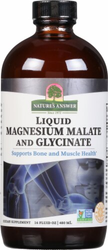 Nature's Answer Liquid Magnesium Glycinate Dietary Supplement Perspective: front