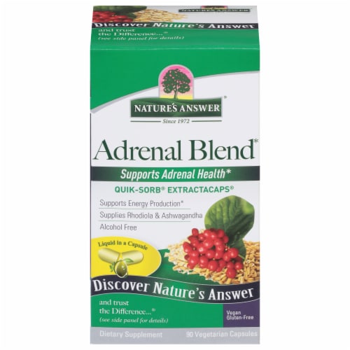 Nature's Answer® Adrenal Blend Vegetarian Capsules Perspective: front
