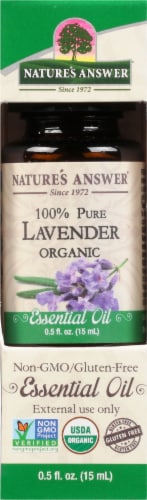 Nature's Answer Lavender Essential Oil Perspective: front