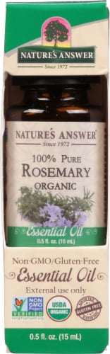 Nature's Answer Rosemary Essential Oil Perspective: front