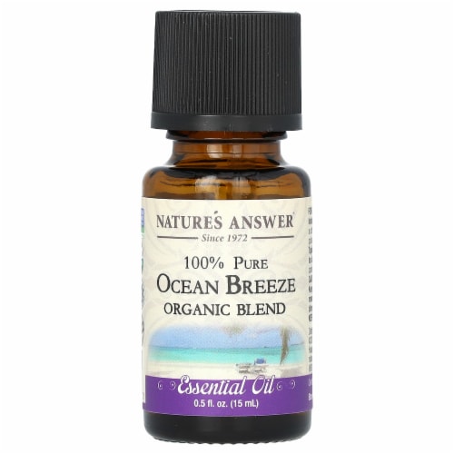 Nature's Answer - Organic Essential Oil Blend - Ocean Breeze - 0.5 oz. Perspective: front