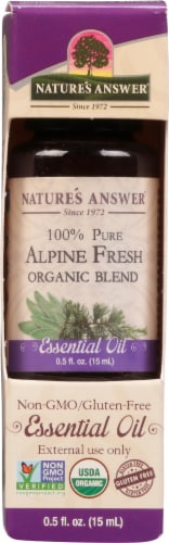 Nature's Answer Alpine Fresh Essential Oil Perspective: front