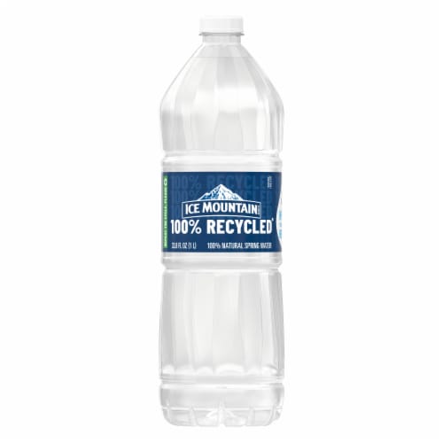 Ice Mountain® 100% Natural Spring Bottled Water Perspective: front