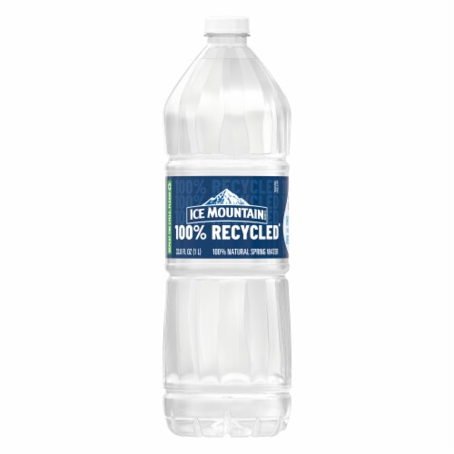 Ice Mountain 100% Natural Spring Bottled Water Perspective: front