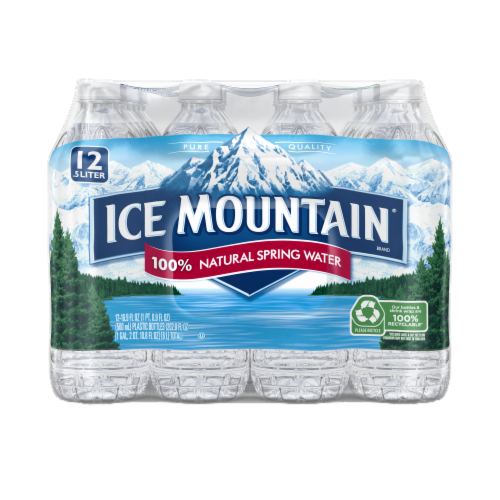Ice Mountain Natural Spring Water Perspective: front