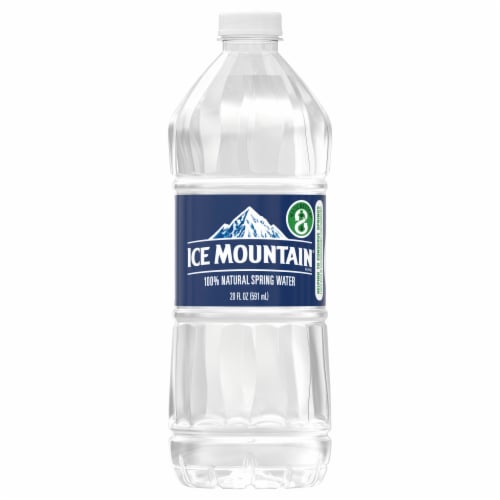 Ice Mountain® 100% Natural Spring Bottled Water Perspective: front