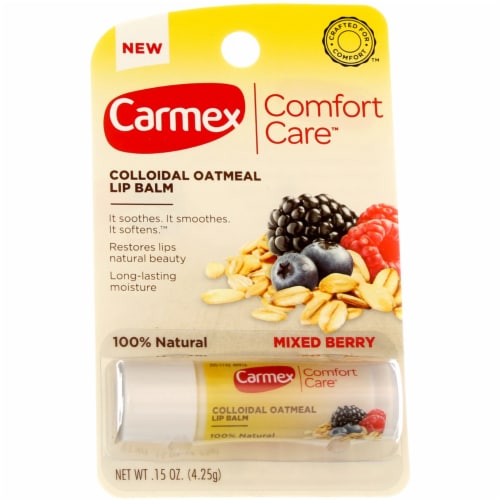 Carmex Mixed Berry Flavored Comfort Care Perspective: front