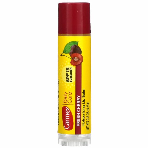 Carmex Click-Stick Moisturizing Lip Balm with SPF 15, Cherry, 0.15 Ounce (Pack of 12) Perspective: front