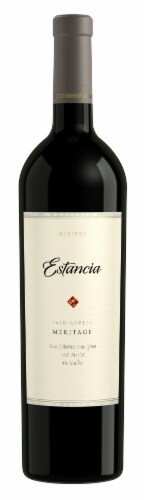 Estancia Reserve Paso Robles Meritage Red Blend Perspective: front