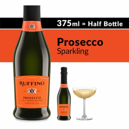 Ruffino Italian Prosecco DOC White Sparkling Wine Perspective: front