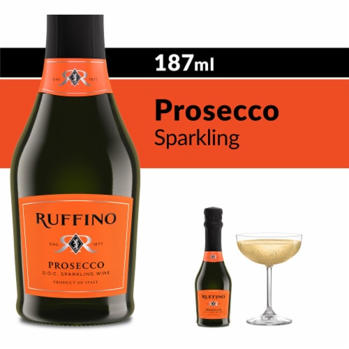 Ruffino Italian Prosecco DOC White Sparkling Wine Perspective: front