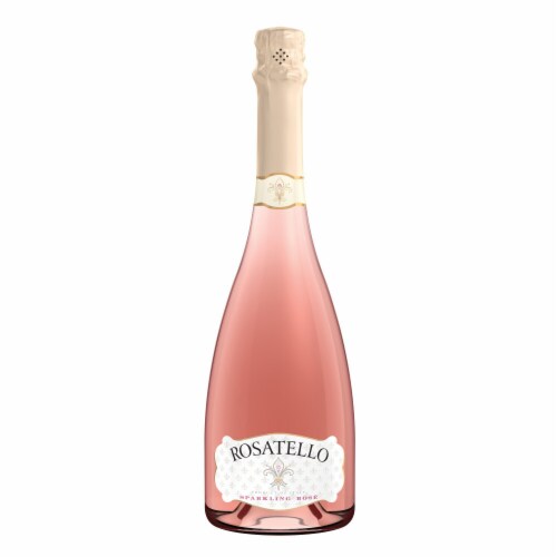 Rosatello Sweet Italian Rose Sparkling Wine Perspective: front