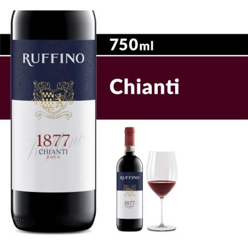 Ruffino Italian Chianti DOCG Sangiovese Red Wine Perspective: front