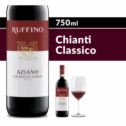Ruffino Italian Aziano Chianti Classico DOCG Sangiovese Red Blend Red Wine Perspective: front