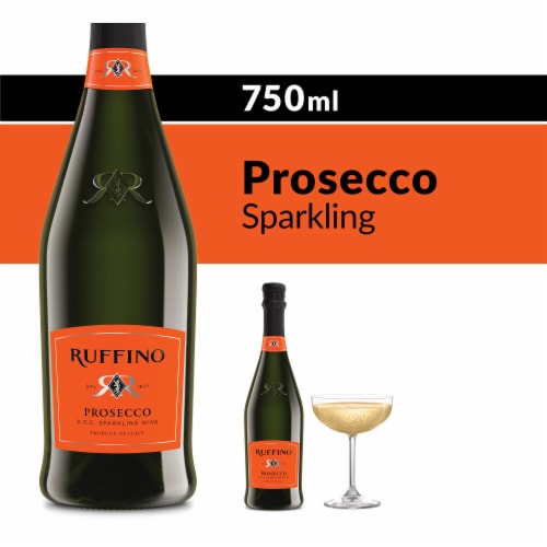 Ruffino Italian Prosecco DOC White Sparkling Wine Perspective: front