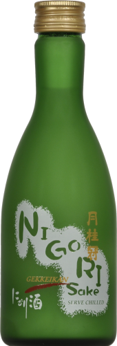Gekkeikan Nigori Sake Perspective: front