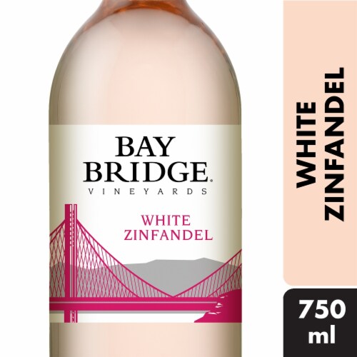 Bay Bridge White Zinfandel Rose Wine Perspective: front