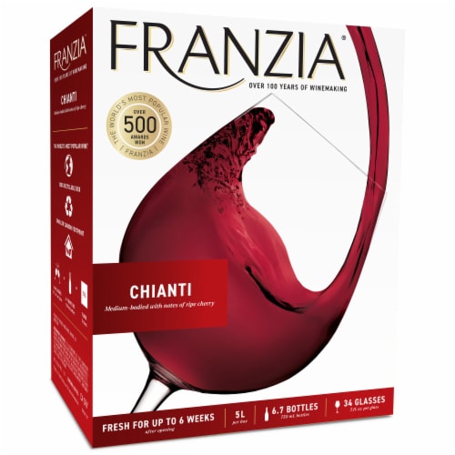 Franzia Chianti World Classics Blend Red Wine Box Perspective: front