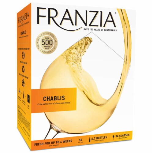 Franzia Chablis White Wine Perspective: front