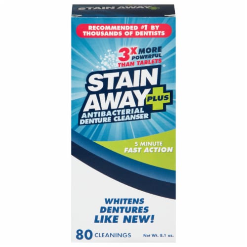 Stain Away Plus Denture Cleanser Perspective: front