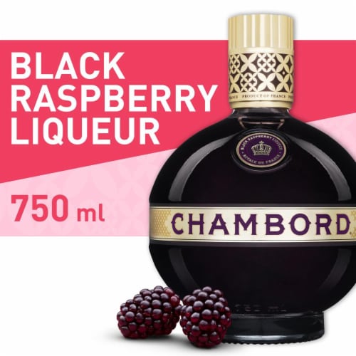 Chambord Black Raspberry Liqueur Perspective: front