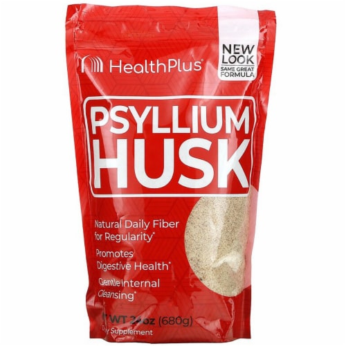 Health Plus 100% Pure Psyllium Husk Perspective: front