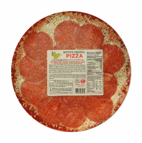 Butch's Cheese & Pepperoni Frozen Pizza Perspective: front