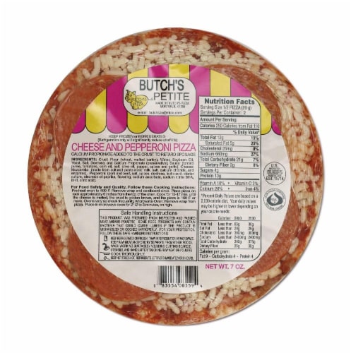 Butch's Cheese and Pepperoni Pizza Perspective: front