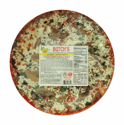 Butch's Combo Frozen Pizza Perspective: front