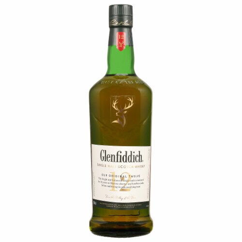 Glenfiddich® 12 Year Old Single Malt Scotch Whisky Perspective: front