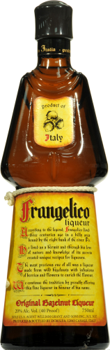 Frangelico Hazelnut Liqueur Perspective: front