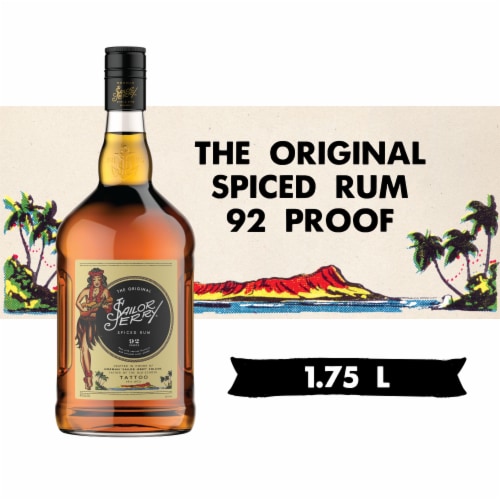 Sailor Jerry Spiced Rum Perspective: front