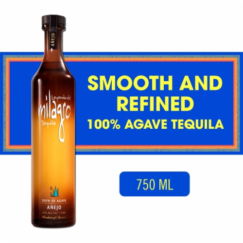 Milagro Anejo Tequila Perspective: front
