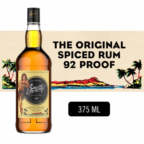 Sailor Jerry Spiced Rum Perspective: front