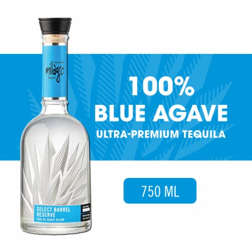Milagro Select Barrel Reserve Silver Tequila Perspective: front
