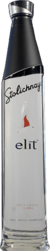 Stolichnaya Elit Vodka Perspective: front