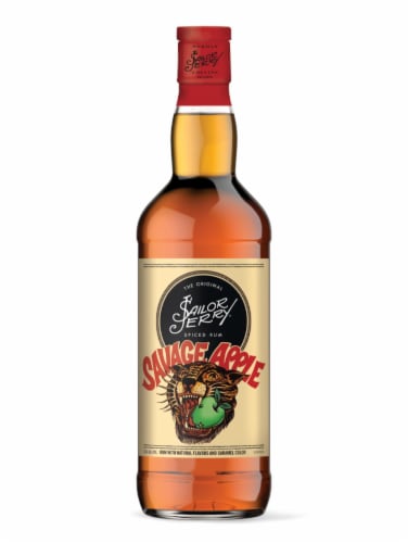 Sailor Jerry Savage Apple Spiced Rum Perspective: front