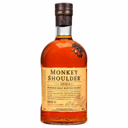 Monkey Shoulder Blended Malt Scotch Whisky Perspective: front