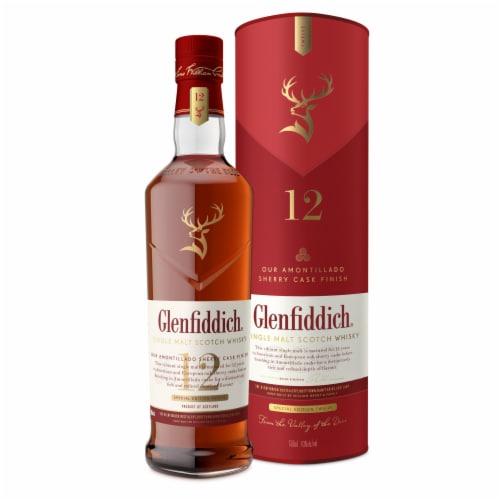 Glenfiddich® 12 Year Old Sherry Cask Single Malt Scotch Whisky Perspective: front